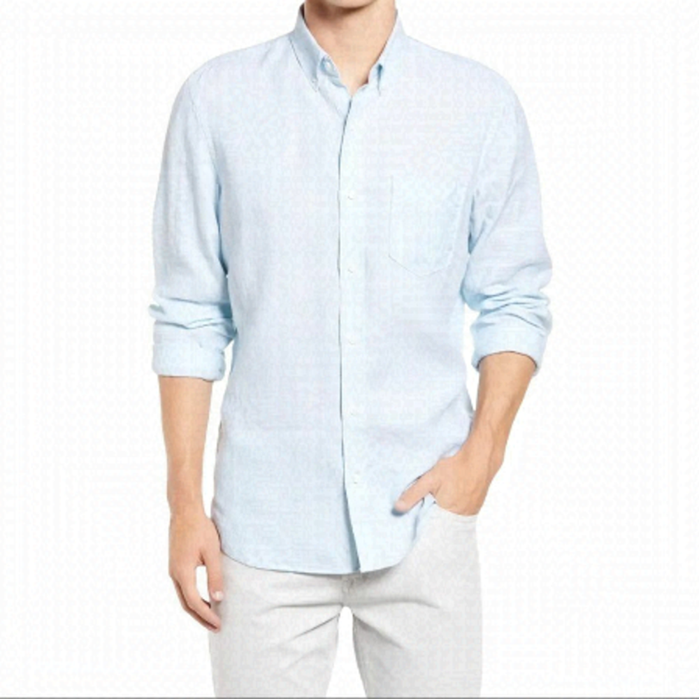 Open edit men’s button down casual shirt Large